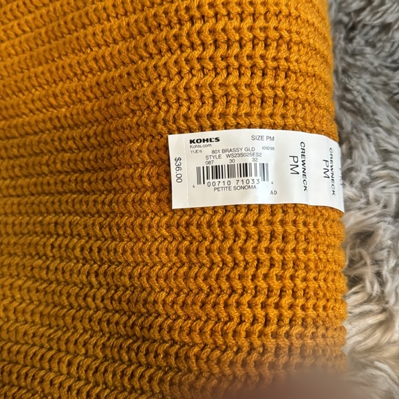 Women’s Petite Medium Sweater Sonoma “The Everyday Sweater” NWT - Picture 5 of 5